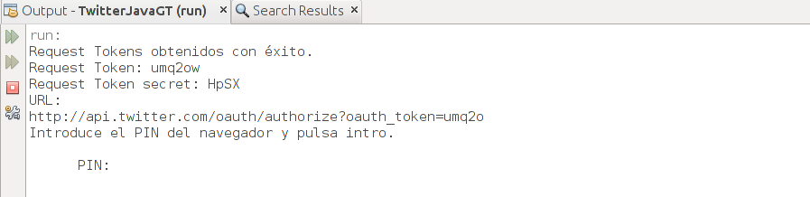 RUN Twitter Java