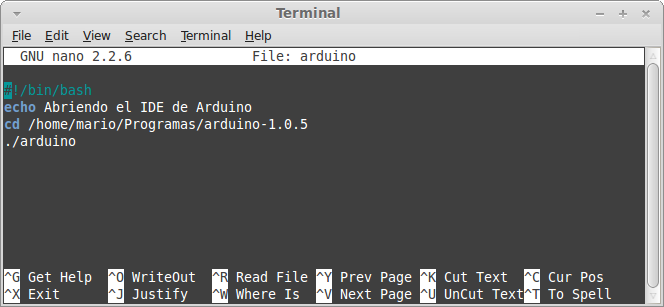 arduino script